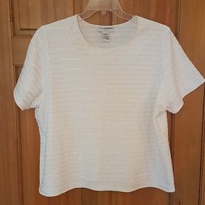 White on white Sag Harbor tee shirt